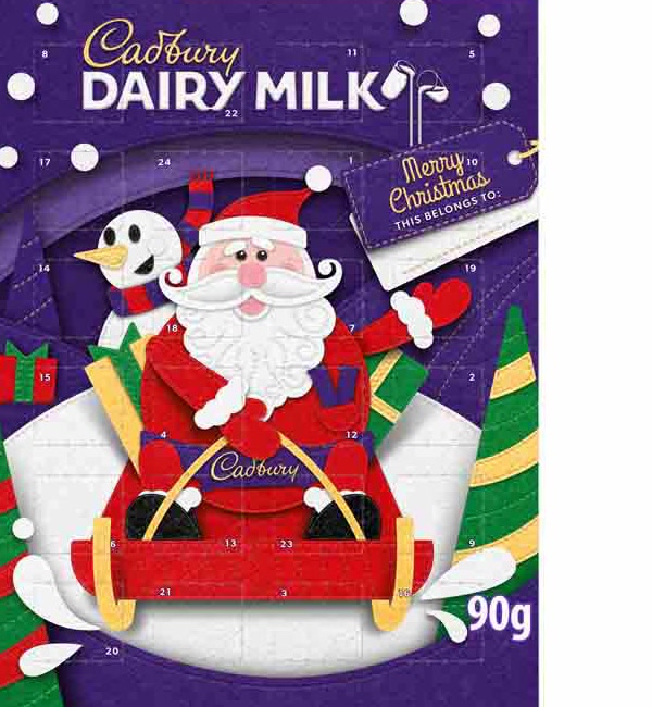 Cadbury Dairy Milk Advent Calendar 90g 2026