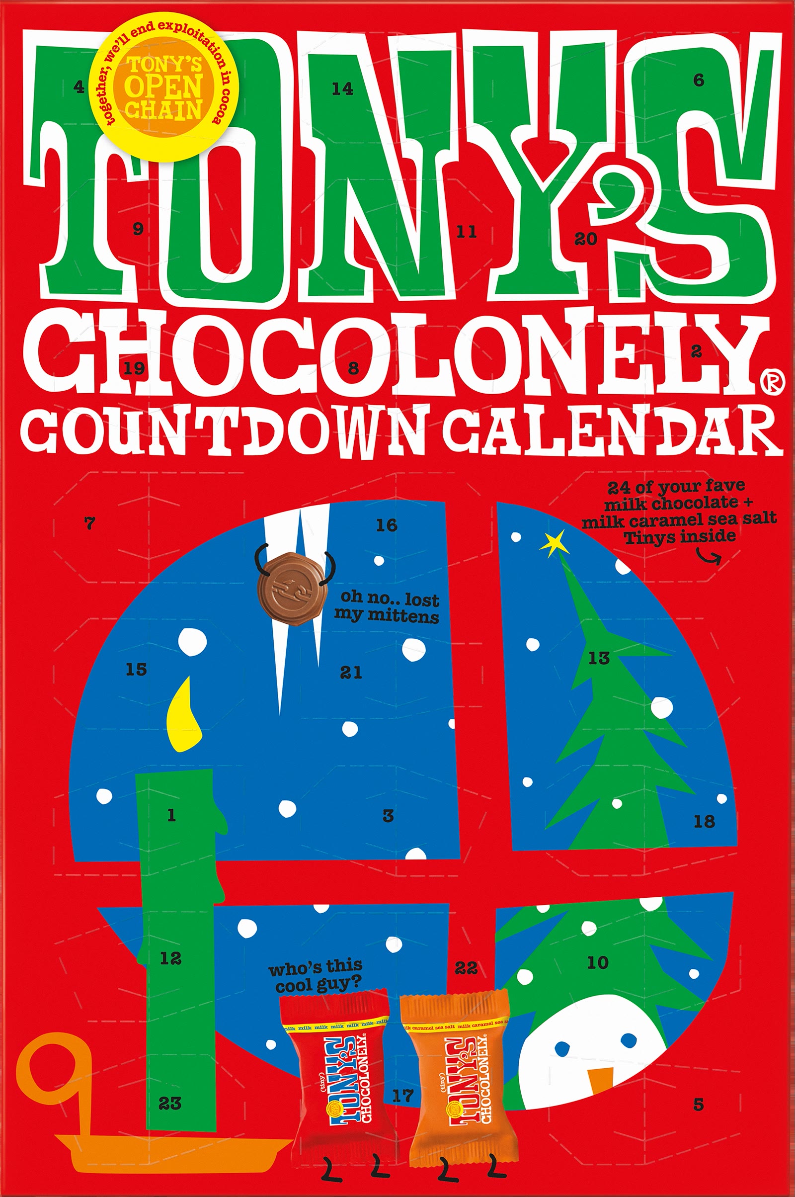 Tony's Chocolonely Countdown Advent Calendar 2026